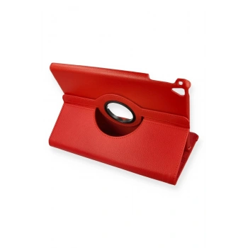 iPad 9.7 (2018) Kılıf 360 Tablet Deri Kılıf - Kırmızı