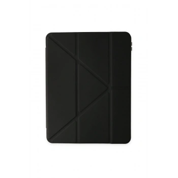 iPad 9.7 (2018) Kılıf Kalemlikli Mars Tablet Kılıfı - Siyah