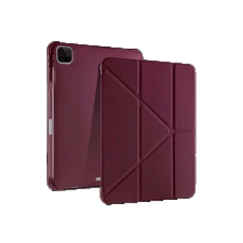 iPad Air 13 (2024) Kılıf Kalemlikli Mars Tablet Kılıfı - Mor