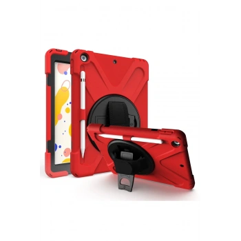 iPad Air 3 10.5 Kılıf Amazing Tablet Kapak - Kırmızı