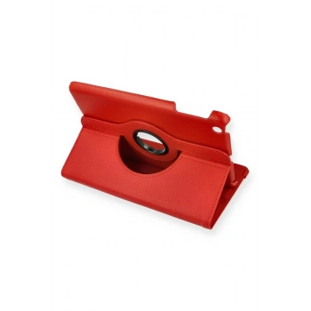 iPad Mini 1 Kılıf 360 Tablet Deri Kılıf - Kırmızı