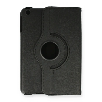 iPad Mini 1 Kılıf 360 Tablet Deri Kılıf - Siyah