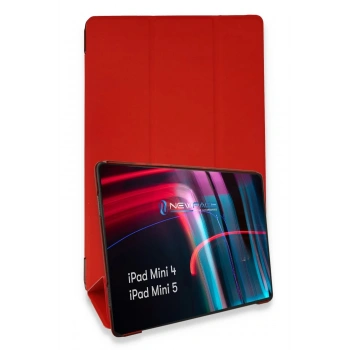 iPad Mini 5 Kılıf Tablet Smart Kılıf - Kırmızı