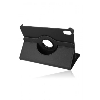 iPad Mini 6 Kılıf 360 Tablet Deri Kılıf - Siyah