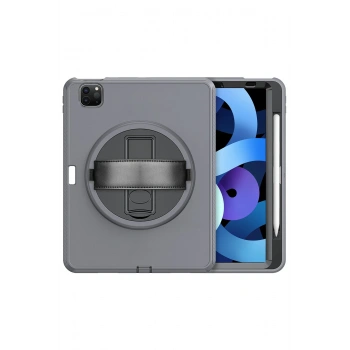 iPad Pro 11 (2018) Kılıf Hand Strap Tablet Kılıfı - Gri