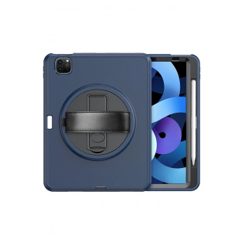 iPad Pro 11 (2018) Kılıf Hand Strap Tablet Kılıfı - Lacivert