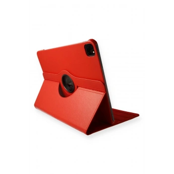 iPad Pro 11 (2020) Kılıf 360 Tablet Deri Kılıf - Kırmızı