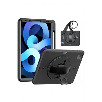 iPad Pro 11 (2020) Kılıf Strap-C Otterbox Tablet Kapak - Siyah