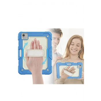 iPad Pro 11 (2020) Kılıf Strap New Tablet Kapak - Mavi
