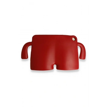 iPad Pro 11 (2021) Kılıf Karakter Tablet Silikon - Kırmızı