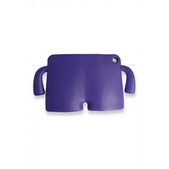 iPad Pro 11 (2021) Kılıf Karakter Tablet Silikon - Mor