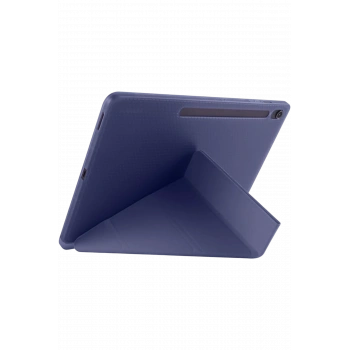 iPad Pro 11 (2024) Kılıf Kalemlikli Hugo Tablet Kılıfı - Lacivert