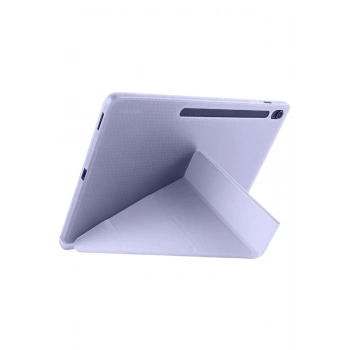 iPad Pro 11 (2024) Kılıf Kalemlikli Hugo Tablet Kılıfı - Lila