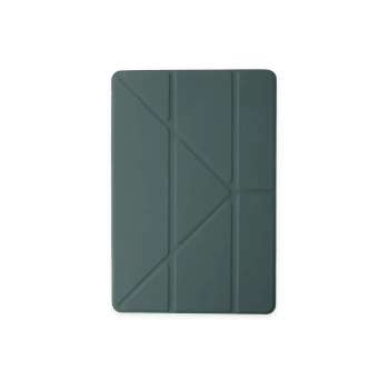 iPad Pro 12.9 (2021) Kılıf Kalemlikli Mars Tablet Kılıfı - Koyu Yeşil