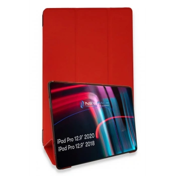 iPad Pro 12.9 (2021) Kılıf Tablet Smart Kılıf - Kırmızı