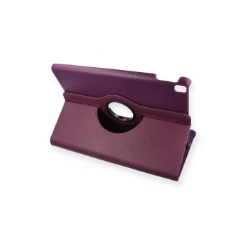 iPad Pro 13 (2024) Kılıf 360 Tablet Deri Kılıf - Mürdüm