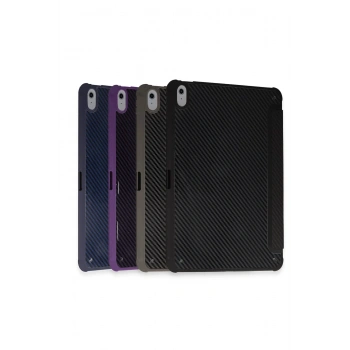 iPad Pro 13 (2024) Kılıf Color Karbon Tablet Kılıfı - Derin Mor