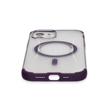 iPhone 11 Hilton Magsafe Kapak - Derin Mor