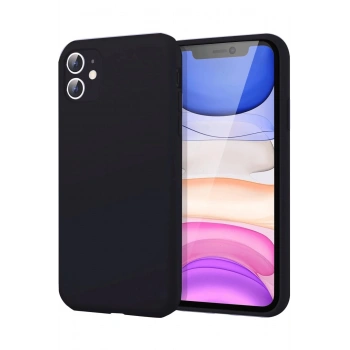 iPhone 11 Kılıf First Silikon - Siyah