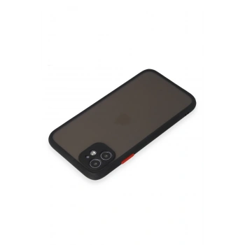 iPhone 11 Kılıf Montreal Silikon Kapak - Siyah