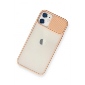 iPhone 11 Kılıf Palm Buzlu Kamera Sürgülü Silikon - Pembe