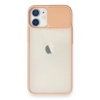 iPhone 11 Kılıf Palm Buzlu Kamera Sürgülü Silikon - Pembe