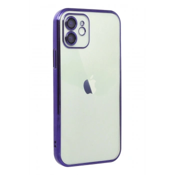 iPhone 11 Kılıf Razer Lensli Silikon - Mor