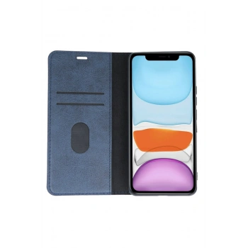 iPhone 11 Kılıf Trend S Plus Kapaklı Kılıf - Lacivert