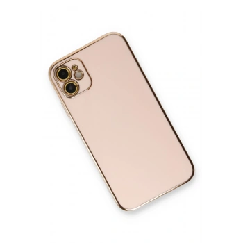 iPhone 11 Kılıf Volet Silikon - Pembe
