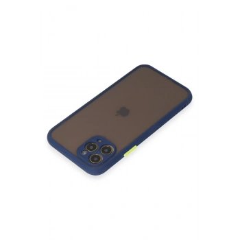 iPhone 11 Pro Kılıf Montreal Silikon Kapak - Lacivert