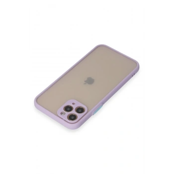 iPhone 11 Pro Kılıf Montreal Silikon Kapak - Mor