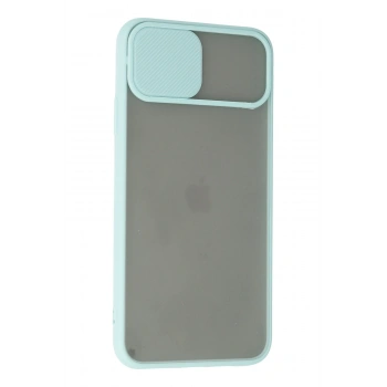 iPhone 11 Pro Kılıf Palm Buzlu Kamera Sürgülü Silikon - Turkuaz
