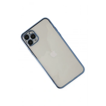 iPhone 11 Pro Kılıf Razer Lensli Silikon - Açık Mavi