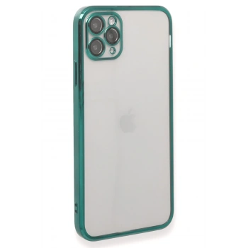 iPhone 11 Pro Kılıf Razer Lensli Silikon - Yeşil