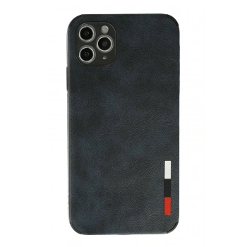 iPhone 11 Pro Max Kılıf Loop Deri Silikon - Lacivert