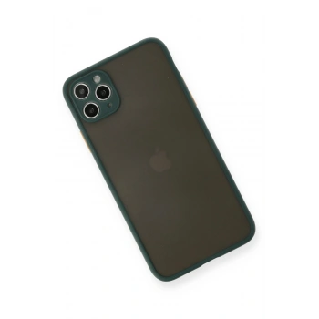 iPhone 11 Pro Max Kılıf Montreal Silikon Kapak - Yeşil