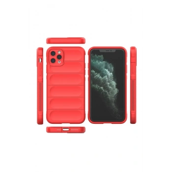 iPhone 11 Pro Max Kılıf Optimum Silikon - Kırmızı