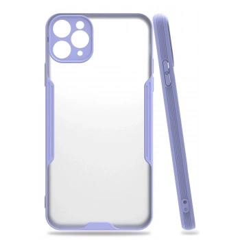 iPhone 11 Pro Max Kılıf Platin Silikon - Lila