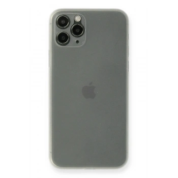 iPhone 11 Pro Max Kılıf PP Ultra İnce Kapak - Beyaz