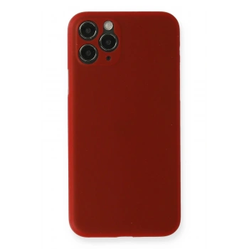 iPhone 11 Pro Max Kılıf PP Ultra İnce Kapak - Kırmızı