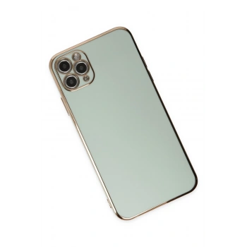 iPhone 11 Pro Max Kılıf Volet Silikon - Açık Yeşil