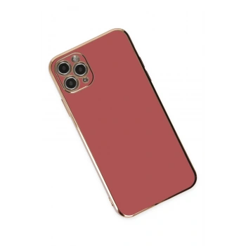 iPhone 11 Pro Max Kılıf Volet Silikon - Kırmızı