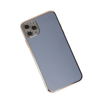 iPhone 11 Pro Max Kılıf Volet Silikon - Mavi