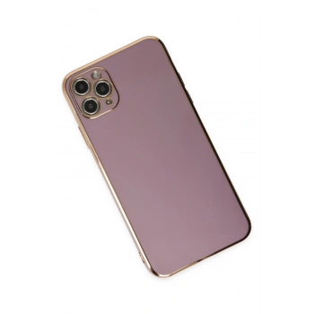 iPhone 11 Pro Max Kılıf Volet Silikon - Mor