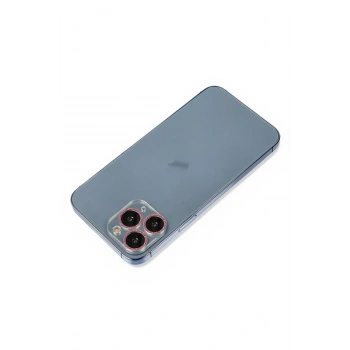 iPhone 11 Pro Max Shine Kamera Lens Koruma Cam - Pembe
