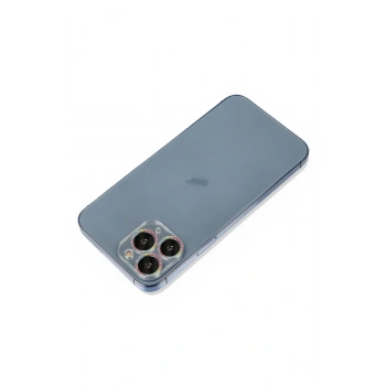 iPhone 11 Pro Max Shine Kamera Lens Koruma Cam - Rainbow