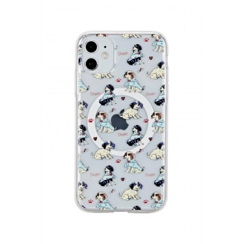 iPhone 11 Tanya Magsafe Kapak - Desen 3