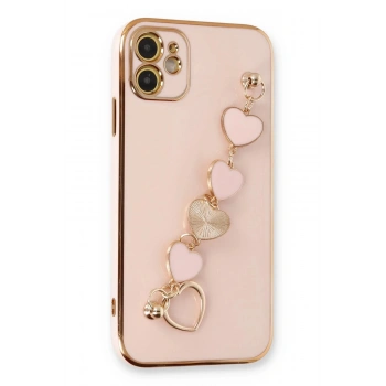 iPhone 12 Kılıf Esila Silikon - Pudra