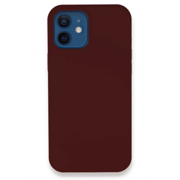 iPhone 12 Kılıf Lansman Legant Silikon - Bordo