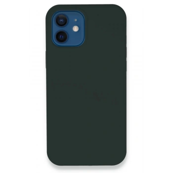 iPhone 12 Kılıf Lansman Legant Silikon - Koyu Yeşil